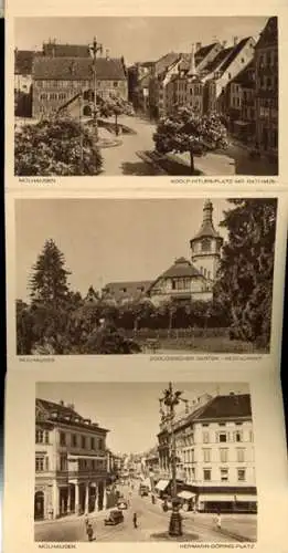 Set von 12 Ak Burtzweiler Mulhouse Mülhausen Elsass Haut Rhin