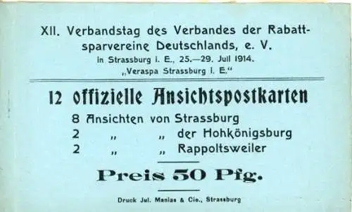 Set von 5 Ak Cronenbourg Kronenburg Strasbourg Straßburg Elsass Bas Rhin