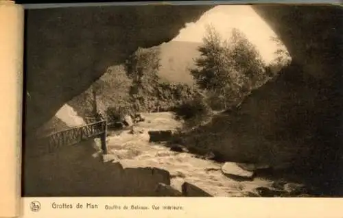 kleines Album 20 Ak Grotte de Han Han sur Lesse Wallonien Namur