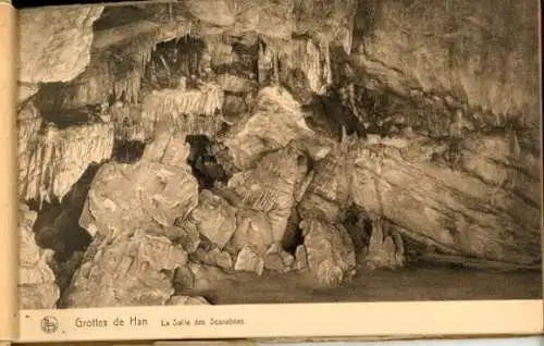 kleines Album 20 Ak Grotte de Han Han sur Lesse Wallonien Namur