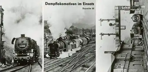 Set von 6 AK + 3 Umschlagfotos im Umschlag. Dampflokomotiven Baureihe 01.5