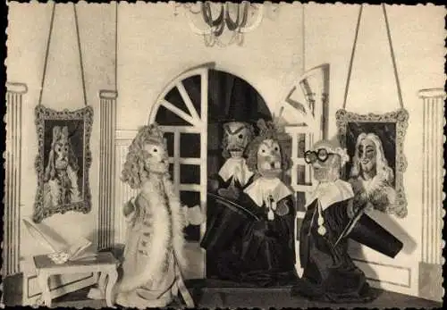 Set von 11 AK im Umschlag Marionetten  Geo Condé Theater