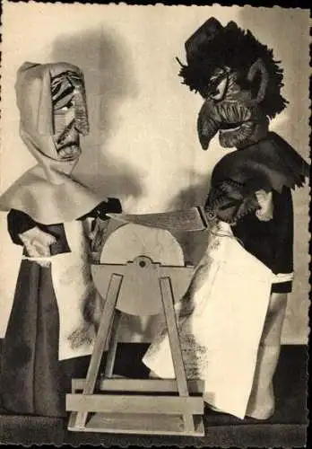 Set von 11 AK im Umschlag Marionetten  Geo Condé Theater