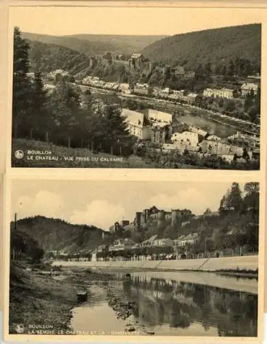 Set von 10 Ak im Umschlag Bouillon Ardennes