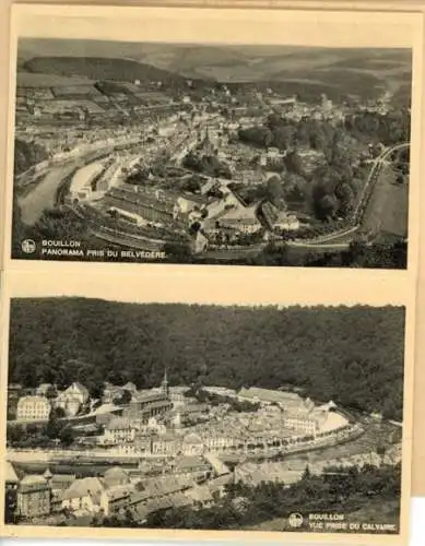 Set von 10 Ak im Umschlag Bouillon Ardennes