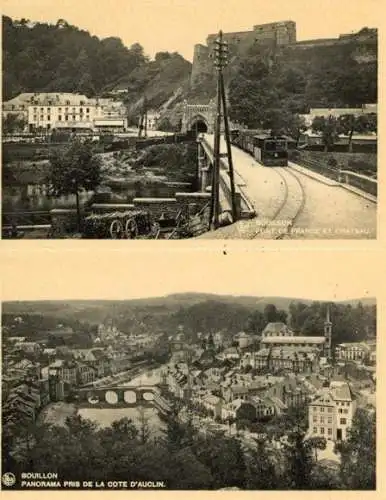 Set von 10 Ak im Umschlag Bouillon Ardennes