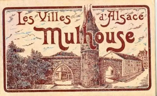 kleines Album 17 Ak Mulhouse Mülhausen Elsass Haut Rhin