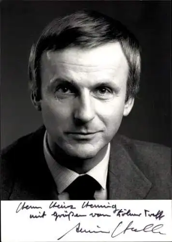 Ak Schauspieler und Fernsehmoderator Armin Halle, Portrait, Autogramm