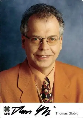 Ak Schauspieler Thomas Globig, Portrait, Autogramm