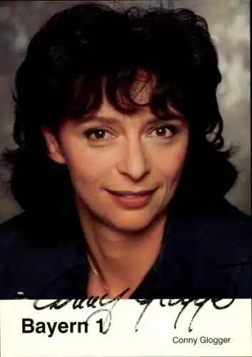 Ak Schauspielerin Conny Glogger, Portrait, Autogramm