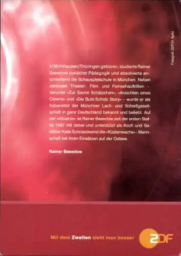 Ak Schauspieler Rainer Basedow, Portrait, Autogramm