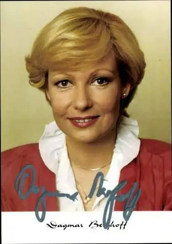 Ak Schauspielerin Dagmar Berghoff, Portrait, Autogramm