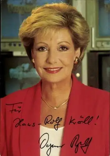 Ak Schauspielerin Dagmar Berghoff, Portrait, Autogramm