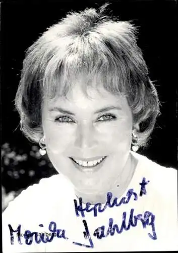 Ak Schauspielerin Monika Dahlberg, Portrait, Autogramm