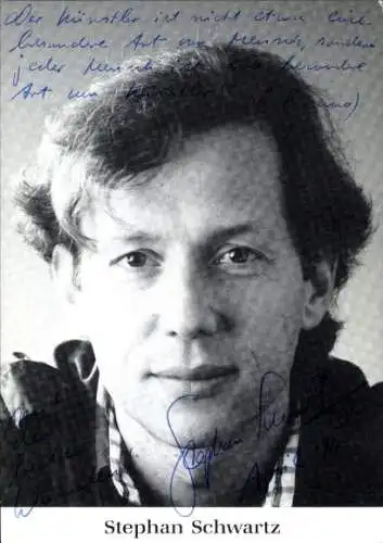 Ak Schauspieler Stephan Schwartz, Portrait, Autogramm