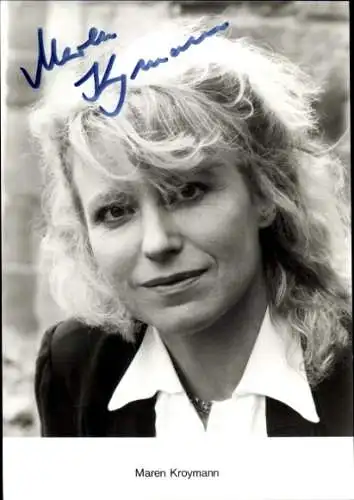 Ak Schauspielerin Maren Kroymann, Portrait, Autogramm