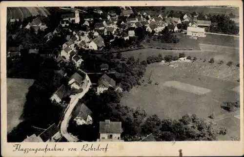 Ak Rohdorf in Baden Württemberg, Fliegeraufnahme