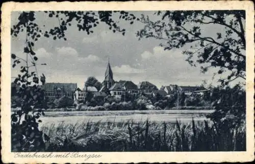 Ak Gadebusch in Mecklenburg, Stadtansicht mit Burgsee