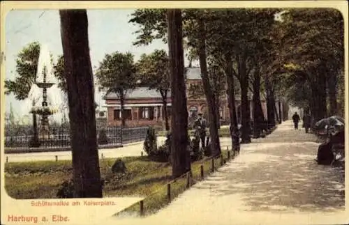 Ak Hamburg Harburg, Schützenallee am Kaiserplatz