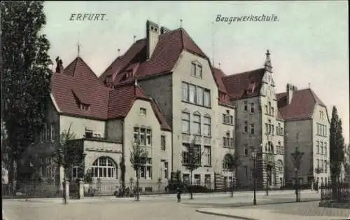 Ak Erfurt in Thüringen, Baugewerkschule