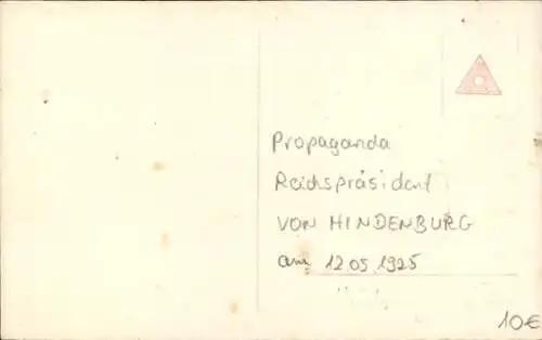 Ak Berlin, Vereidigung des Reichspräsidenten Paul von Hindenburg 1925