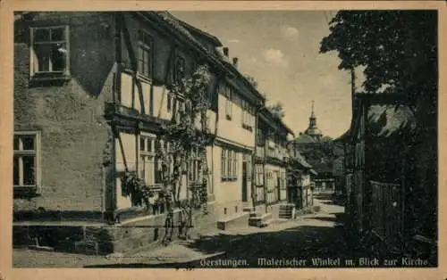 Ak Gerstungen in Thüringen, Kirche, Häuser