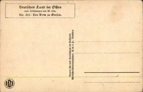 Künstler Ak Lenz, W., Gniezno Gnesen Posen, Dom