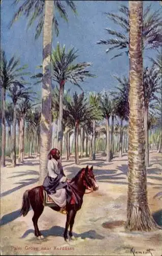 Künstler Ak Klamroth, Kirdasah Kerdasa Ägypten, Palm Grove