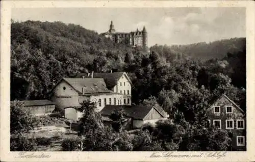 Ak Książ Fürstenstein Wałbrzych Waldenburg Schlesien, Burg, Schloss Fürstenstein, Zamek Książ