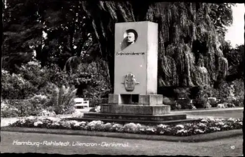 Ak Hamburg Wandsbek Rahlstedt, Liliencron Denkmal