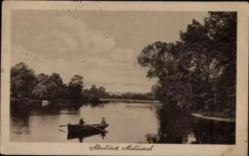 Ak Hamburg Wandsbek Rahlstedt, Altrahlstedt, Mühlenteich