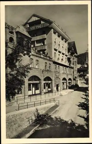 Ak Berchtesgaden in Oberbayern, Hotel Pension Stiftskeller