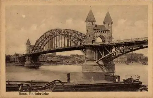 Ak Bonn am Rhein, Rheinbrücke