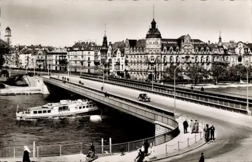 Ak Konstanz am Bodensee, Rheinbrücke