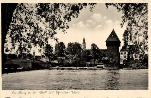 Ak Konstanz am Bodensee, Rheintorturm