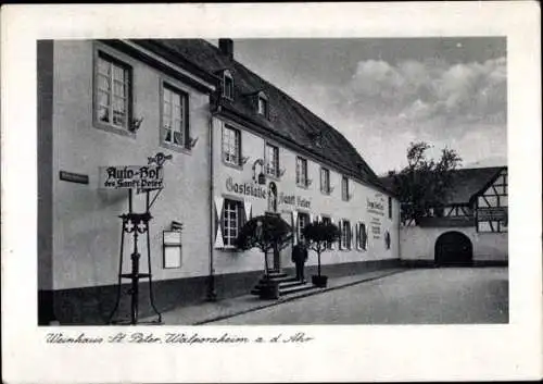 Ak Walporzheim Bad Neuenahr Ahrweiler, Weinhaus St. Peter