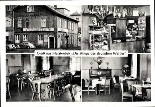 Ak Halstenbek in Holstein, Restaurant Zur Friedenseiche, Gastraum, Tresen