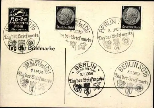 Ak Aschersleben im Salzlandkreis, Paul Koch GmbH, Ka Be Briefmarken Alben, Reklame