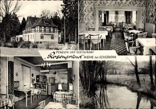 Ak Weihe Hanstedt in der Lüneburger Heide, Pension, Restaurant Rosengrund, Flipperautomat