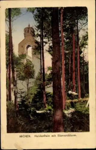 Ak Aachen, Heldenhain, Bismarckturm