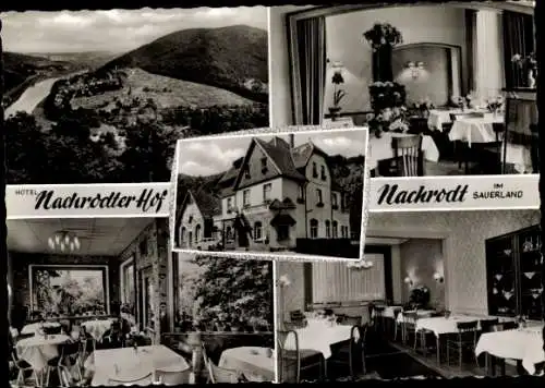 Ak Nachrodt Wiblingwerde im Sauerland, Hotel Nachrodter Hof, Gasträume