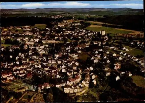 Ak Hamm an der Sieg, Fliegeraufnahme, Panorama