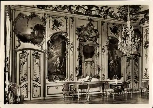 Ak Potsdam, Schloss Sanssouci, Musikzimmer