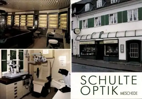 Ak Meschede im Sauerland, Schulte Optik, Augenoptikermeister Martin Schulte, Von Stephan Str. 6