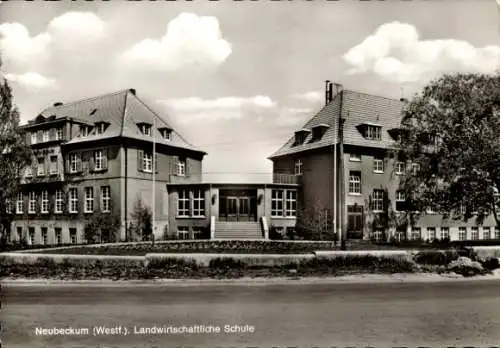 Ak Neubeckum Beckum Westfalen, Landwirtschaftliche Schule