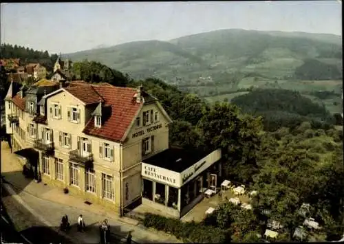 Ak Lindenfels im Odenwald, Kaffee Terrassenrestaurant Kurhotel Auguste Viktoria