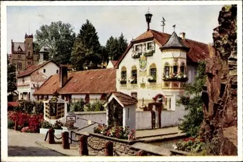 Ak Rettershof Kelkheim Taunus, Klostergut, Kaffee zum fröhlichen Landmann, Außenansicht, Reitschule