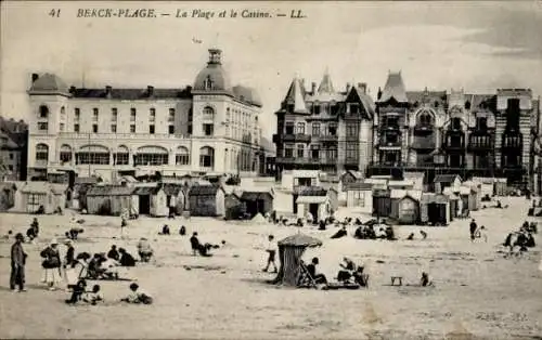 Ak Berck Plage Pas de Calais, Strand, Casino