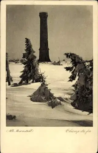 Ak Berg Hochfeld Champ du Feu Vogesen Elsass Bas Rhin, Turm