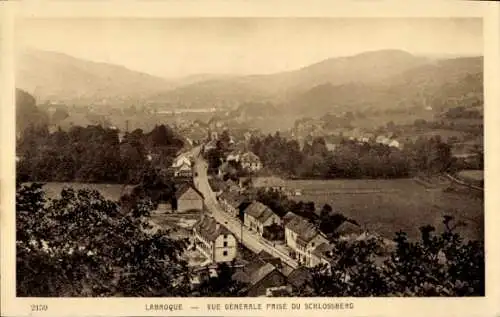 Ak La Broque Vorbruck Elsass Bas Rhin, vue generale prise du Schlossberg